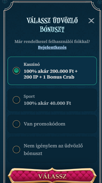 Regisztráció a BetAlice-be